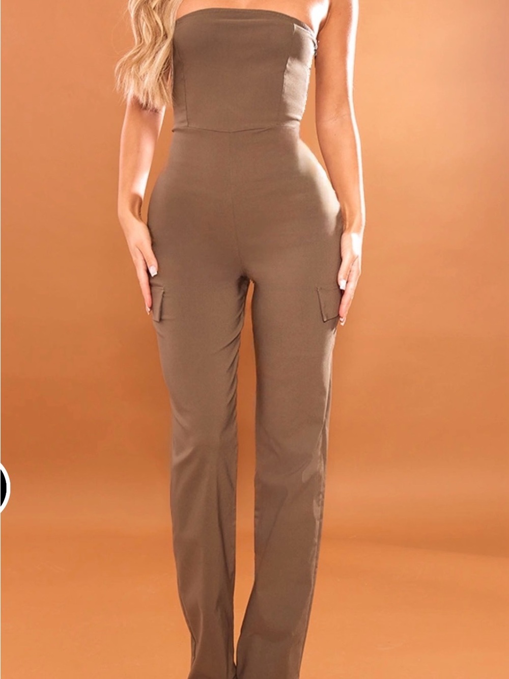 PrettyLittleThing Olive Jumpsuit